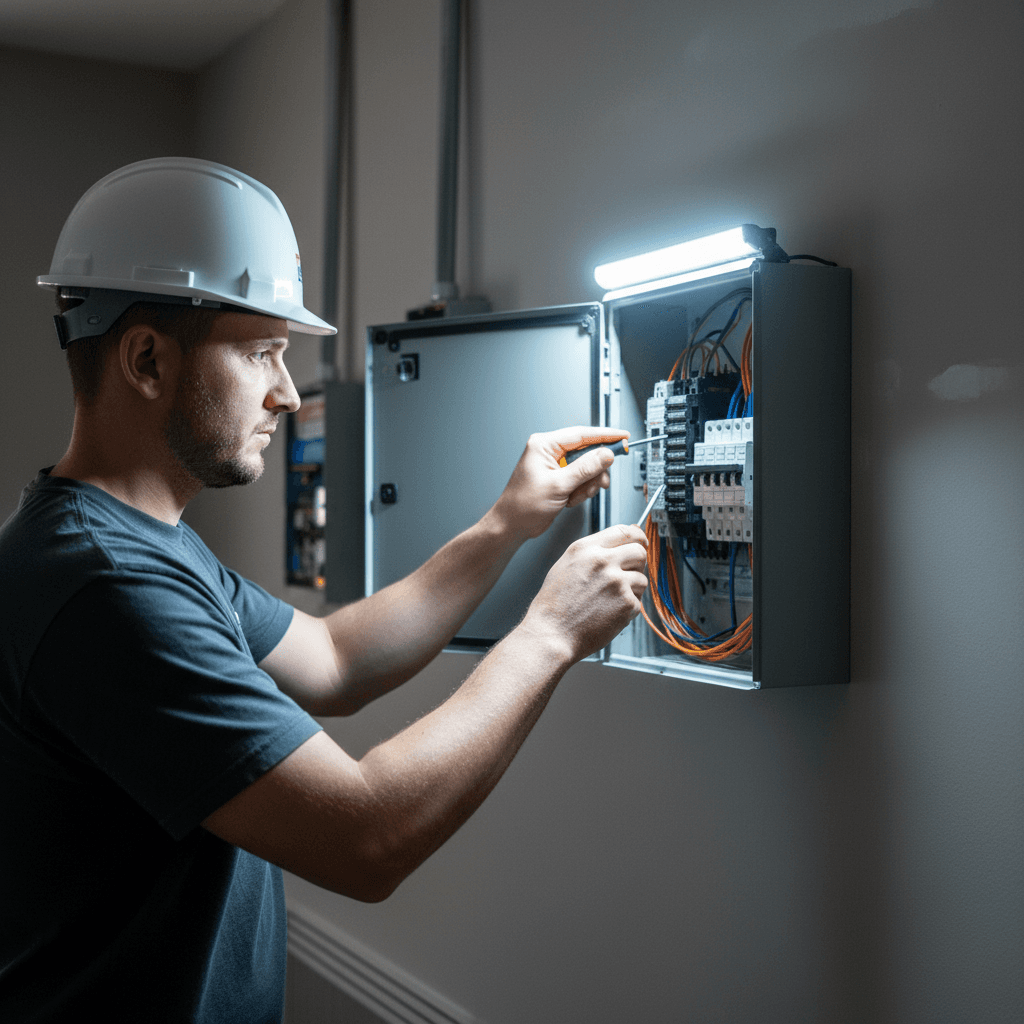 Instalación de panel eléctrico y circuitos